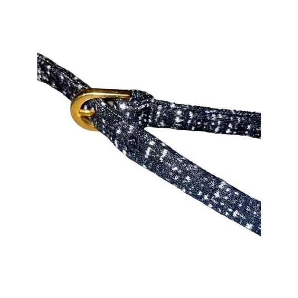 Vintage Boucle Knit Skinny Belt - Bid Now = Discounted Shipping - Picture 2 of 13